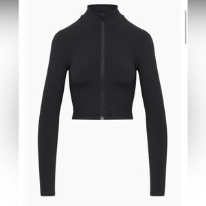 TNA Limit Zip-Up Long-Sleeve Shirt/Jacket, Black, 2XL.